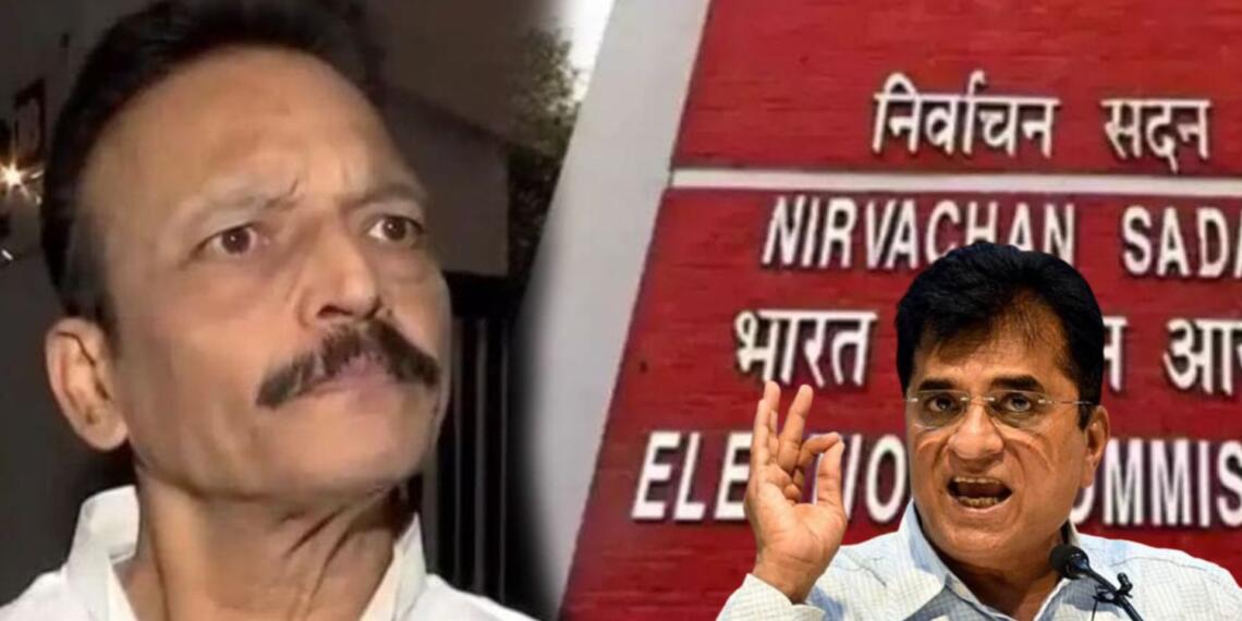 किरीट सोमैया ने चुनाव आयोग के पास शिकायत इसकी दर्ज कराई है