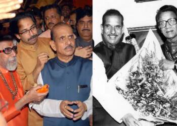 बालासाहेब ठाकरे और उद्धव ठाकरे के साथ मनोहर जोशी