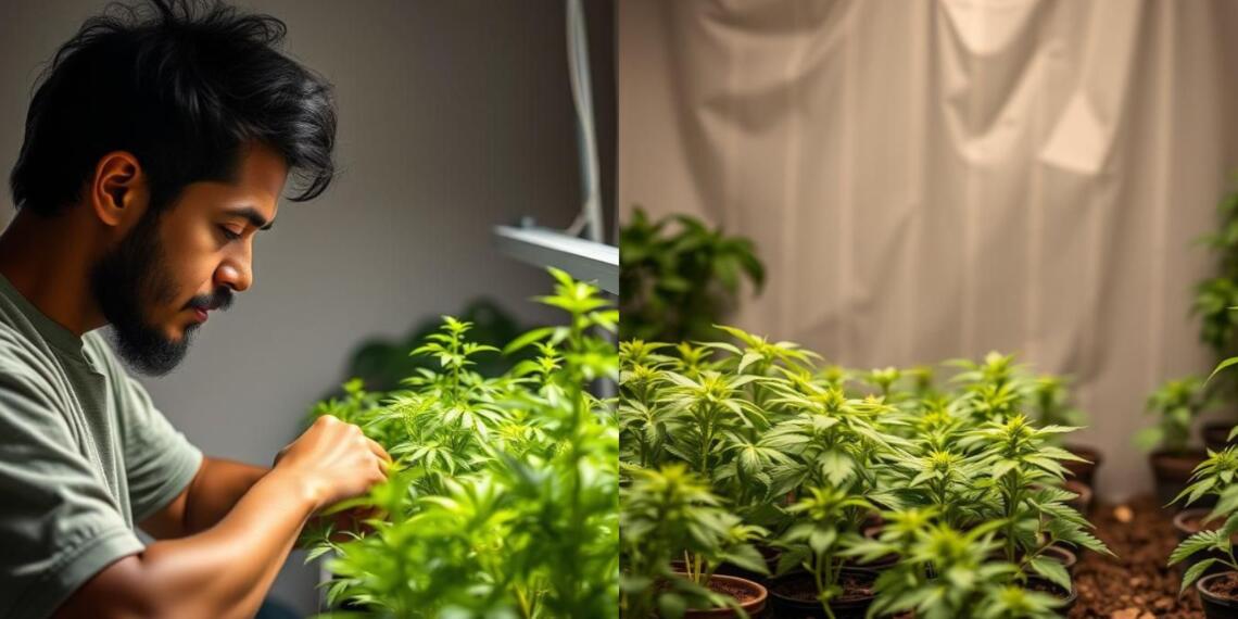 नोएडा फ्लैट गांजा