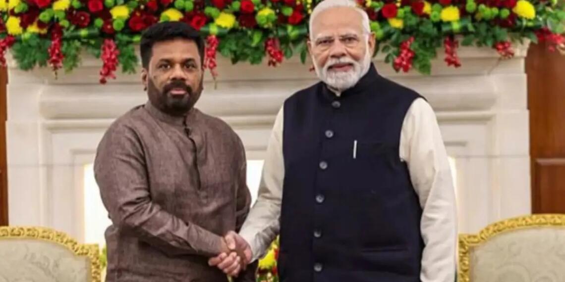 PM Modi with Sri Lanka's President Disanayaka