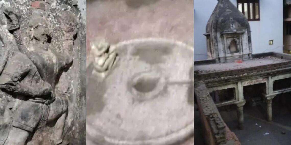 खुदाई के दौरान मंदिर की दीवार पर भगवान हनुमान की एक मूर्ति और ज़मीन पर शिवलिंग के लिए बना स्थान मिला है