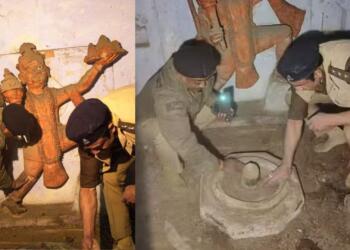 पुलिस ने खुद इस मंदिर की सफाई की है