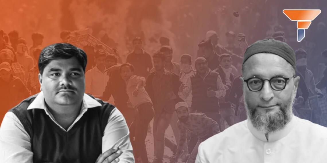 ताहिर हुसैन, ओवैसी