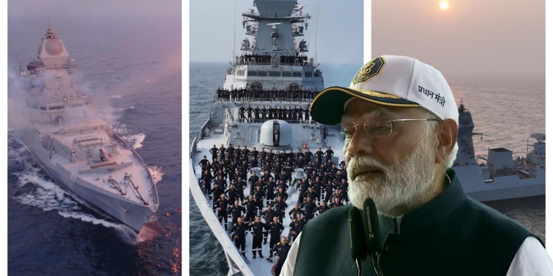 PM Modi Dedicated Warships