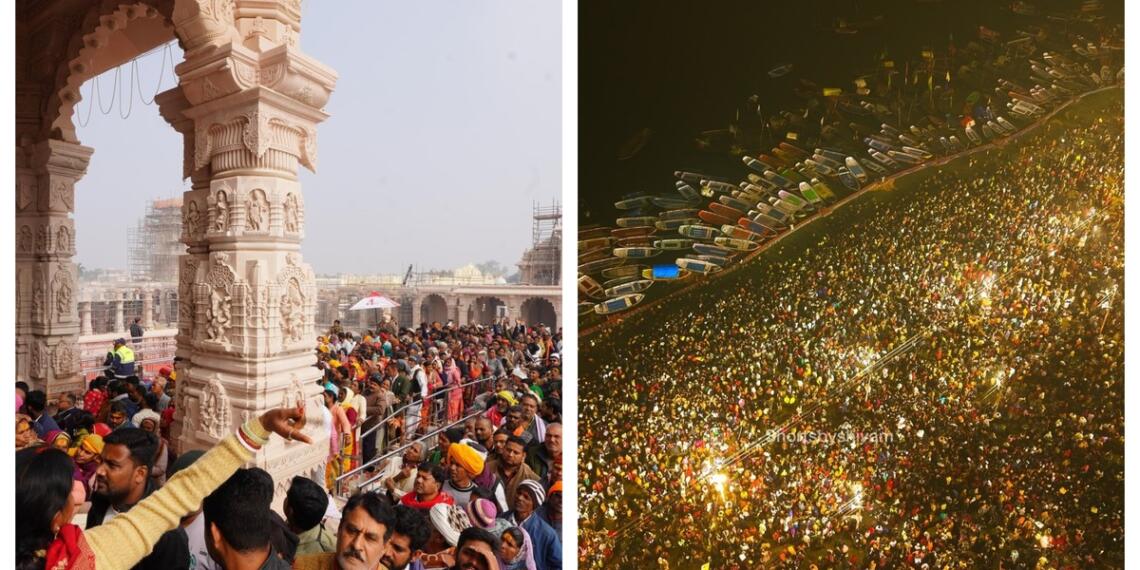 संगम नगरी में महाकुंभ के साथ प्रदेशभर के धार्मिक स्थलों पर भी उमड़ा आस्था का महासागर