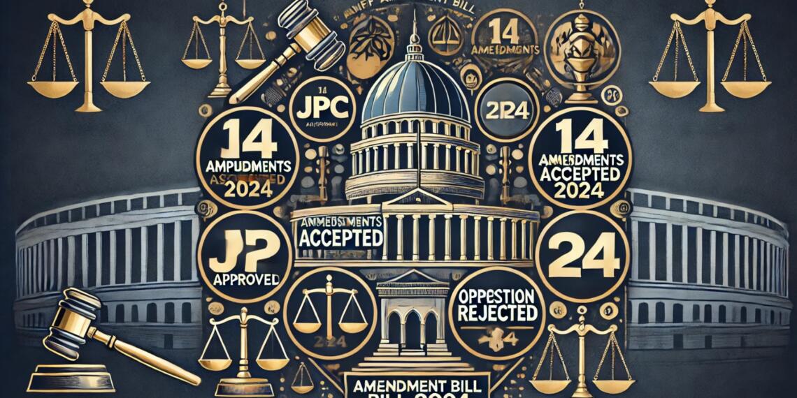 Waqf Bill cleared by JPC after adopting 14 Amendments