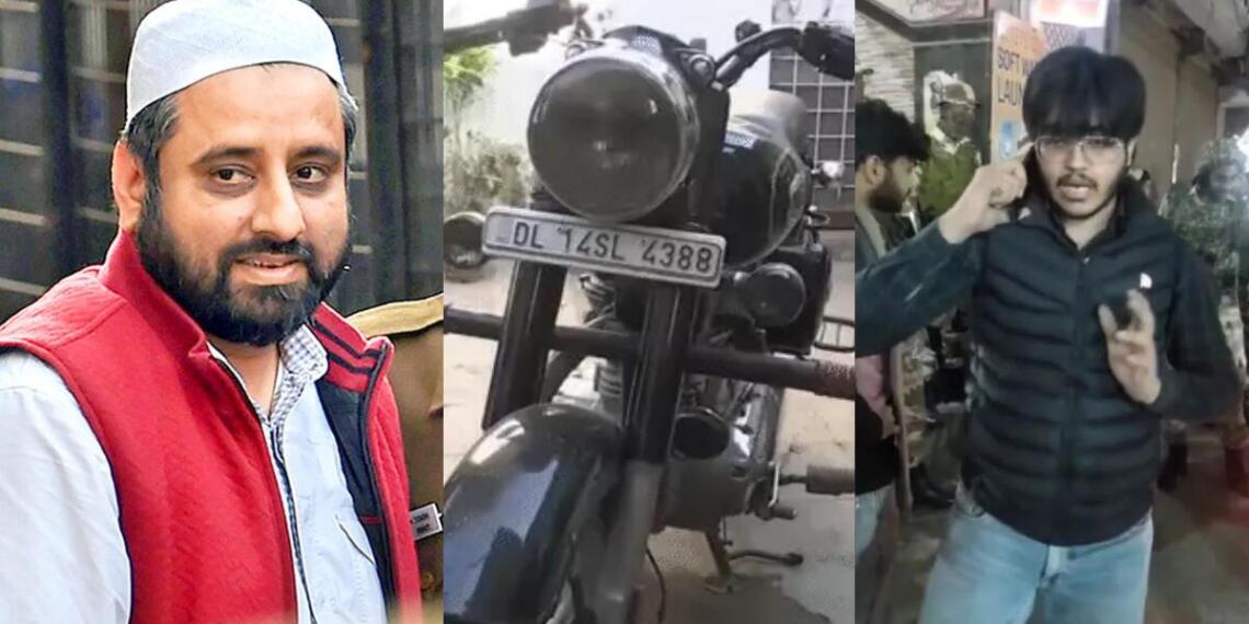 AAP विधायक अमानतुल्लाह (बाएं) और उनका बेटा अनस (दाएं)
