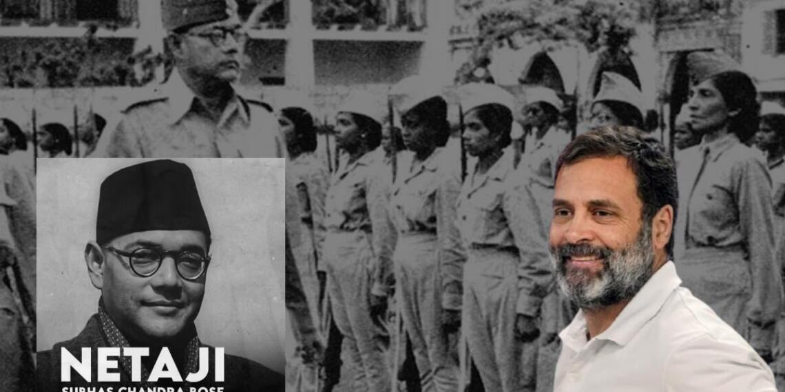 राहुल गांधी ने पोस्ट में बोस की कथित मृत्यु की तारीख भी लिखी है