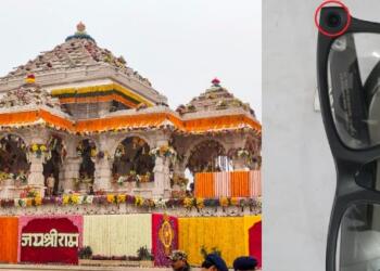 Ahead of Lord Shri Ramlalla's Pratishtha Dwadashi, a suspect was arrested for secretly taking photos with camera-equipped glasses.