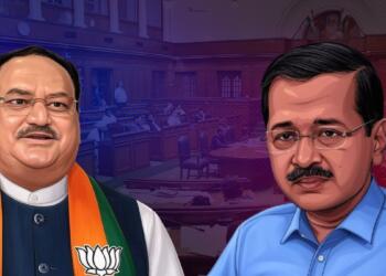 जेपी नड्डा, अरविंद केजरीवाल