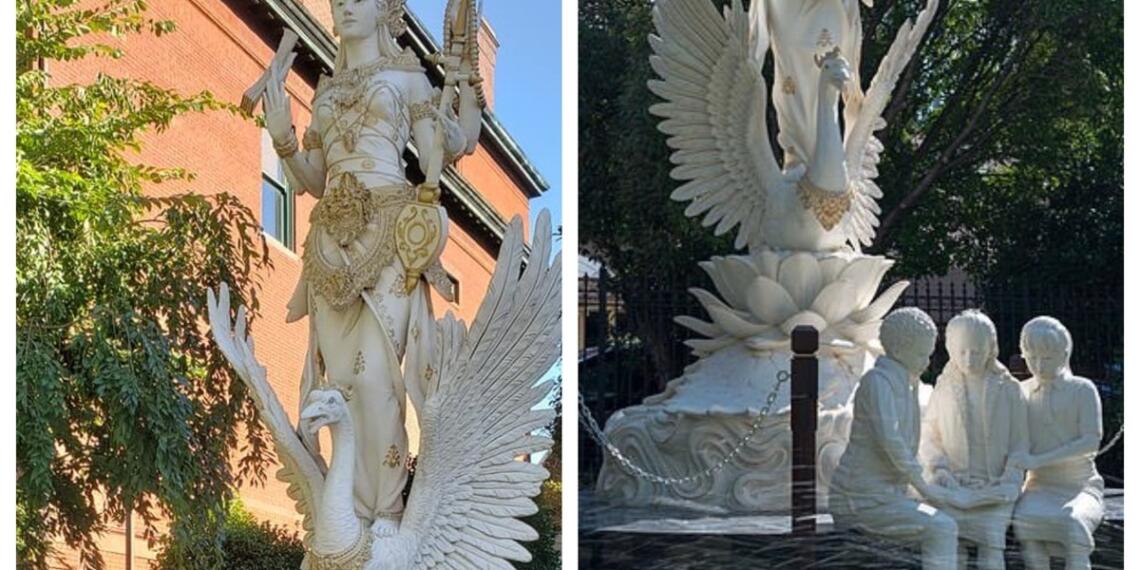 Indonesia gifts U.S. a Saraswati statue