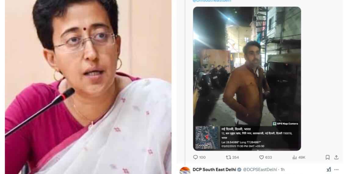 CM Atishi Booked for MCC Violation, Atishi’s Supporters Accused of Misbehaving with Police
