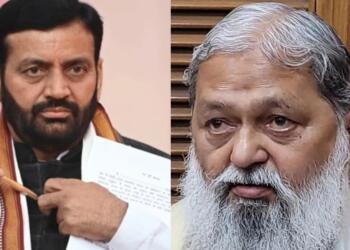 नायब सैनी अनिल विज नोटिस