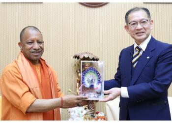 Today, CM Yogi Adityanath held a courtesy meeting with the Hon'ble Vice Governor of Yamanashi, Japan