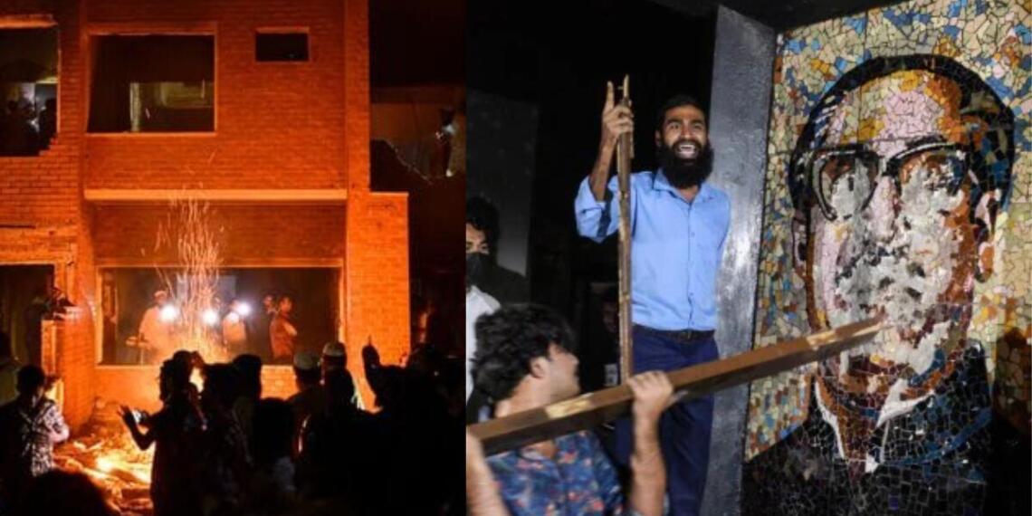 पहले चलाया बुलडोजर फिर लगाई आग, कट्टरपंथियों ने ढहाया बांग्लादेश के संस्थापक का घर, बोलीं शेख हसीना- ‘अब बड़ा काम होगा’