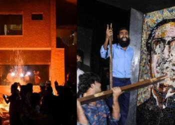 पहले चलाया बुलडोजर फिर लगाई आग, कट्टरपंथियों ने ढहाया बांग्लादेश के संस्थापक का घर, बोलीं शेख हसीना- ‘अब बड़ा काम होगा’