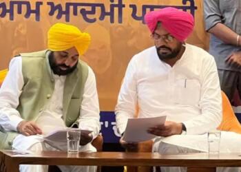 पंजाब के CM भगवंत मान (बाएं) और मंत्री कुलदीप सिंह धालीवाल (दाएं) | चित्र: सोशल मीडिया