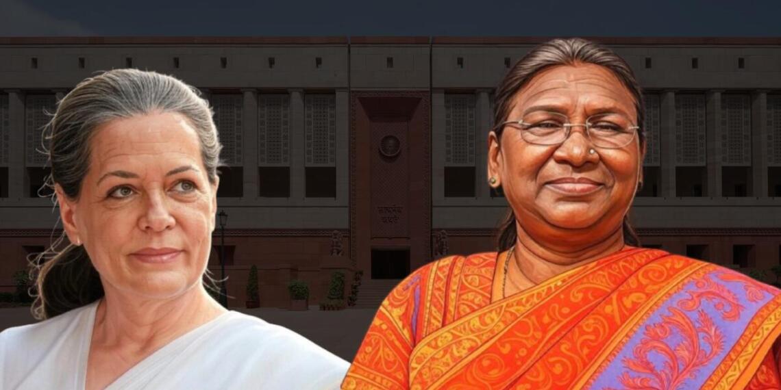 31 जनवरी को संसद में अभिभाषण के बाद सोनिया गांधी ने राष्ट्रपति द्रौपदी मुर्मू को लेकर टिप्पणी की थी