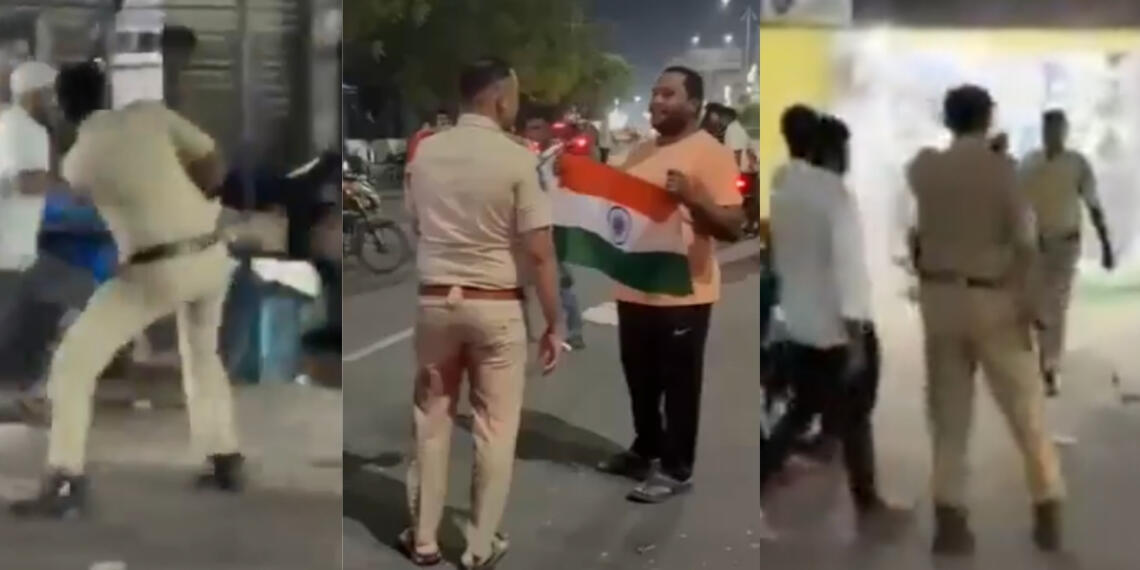 हैदराबाद पुलिस लाठीचार्ज चैंपियंस ट्रॉफी