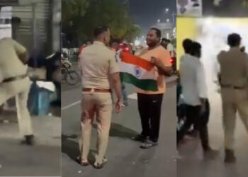 हैदराबाद पुलिस लाठीचार्ज चैंपियंस ट्रॉफी