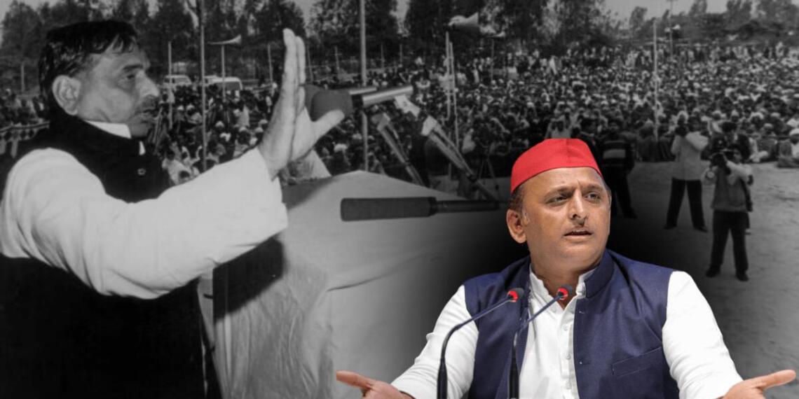 मुलायम सिंह यादव और अखिलेश यादव