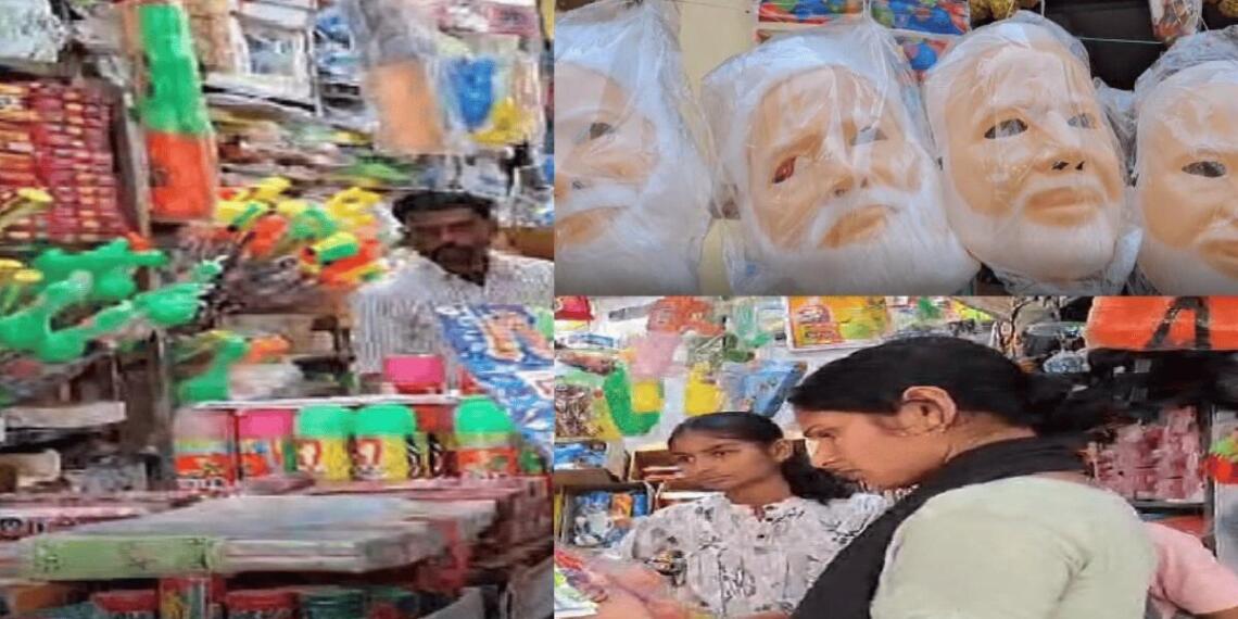 प्रधानमंत्री नरेंद्र मोदी के मुखौटे की मांग ने व्यापारियों को हैरान कर दिया है