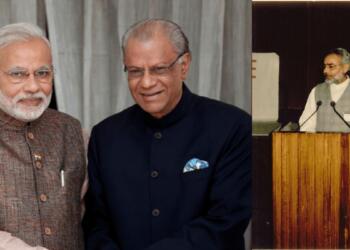 2014 में नवीनचंद्र रामगुलाम के साथ पीएम मोदी (बाएं) और 1988 में अपनी मॉरीशस यात्रा के दौरान मोदी (दाएं)