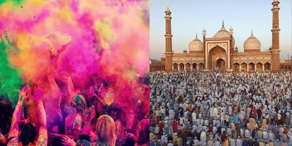 होली और नमाज़ का फाइल चित्र