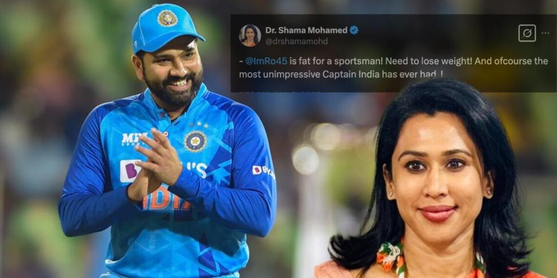 शमा मोहम्मद ने रोहित को लेकर किया ट्वीट डिलीट कर दिया है