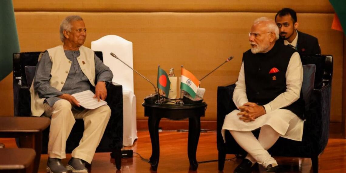 Muhammad Yunus PM Modi Meeting In BIMSTEC Summit Bangkok Thailand