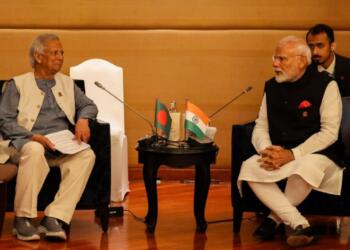 Muhammad Yunus PM Modi Meeting In BIMSTEC Summit Bangkok Thailand