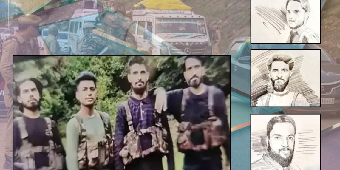 Pahalgam Attack Terrorist Sketch