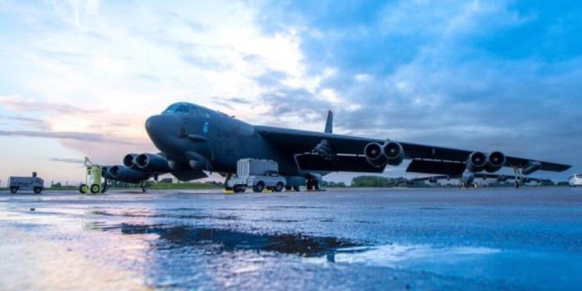 जयपुर एयरबेस पर उतरा अमेरिकी वायुसेना का विमान (Image Source: @ankitrawal1182)