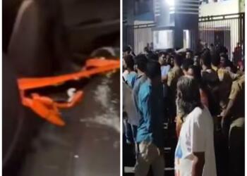 पालघर में फेंके अंडे तो कोलकाता में बरसाए पत्थर