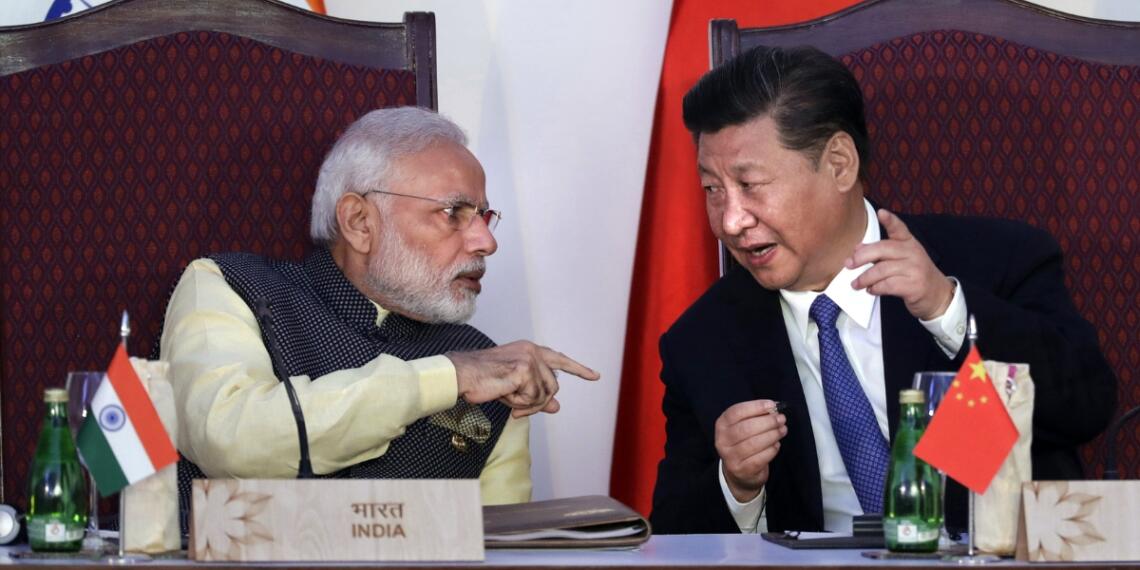 नरेंद्र मोदी, शी जिनपिंग