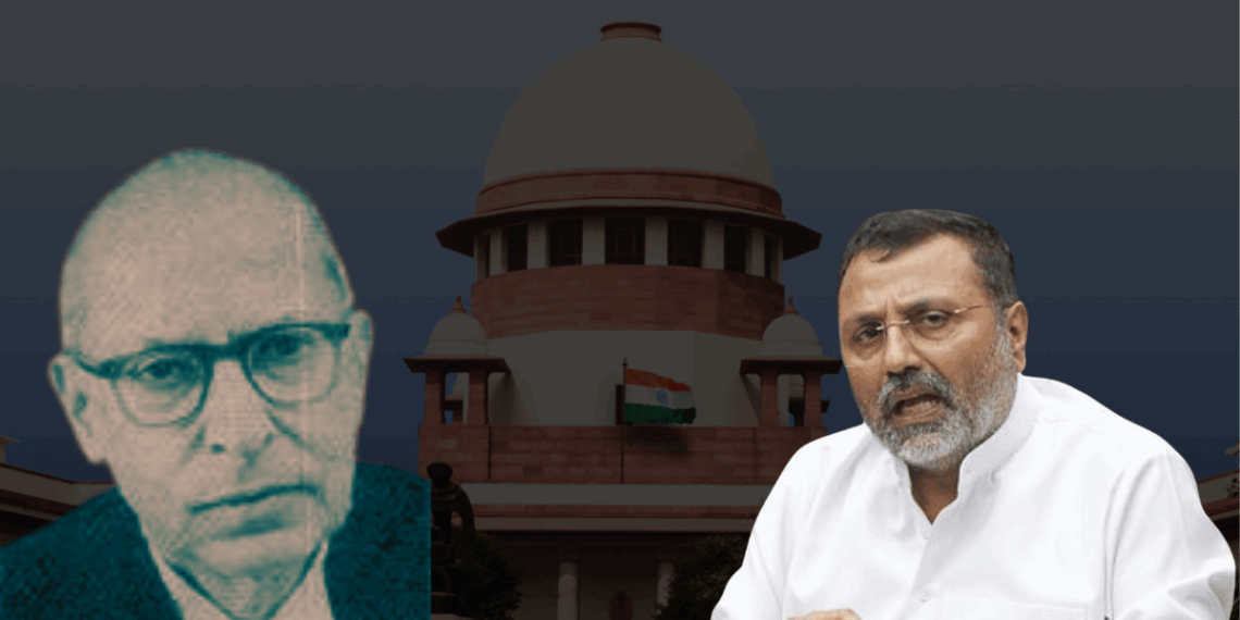 निशिकांत दुबे ने X पोस्ट में भारत के पूर्व CJI कैलाशनाथ वांचू का ज़िक्र किया है