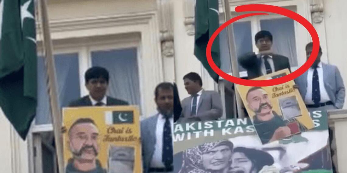 भारतीयों को ओर गला काटने का इशारा करता पाक राजनयिक