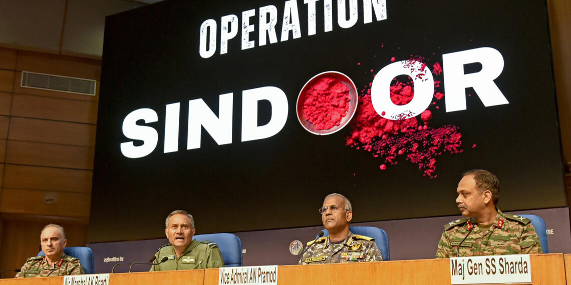 दिल्ली में 'ऑपरेशन सिंदूर' की प्रेस कॉन्फ्रेंस (Photo: IANS)