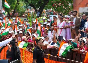 Colonel Sofia Qureshi family join PM Modi roadshow in Vadodara