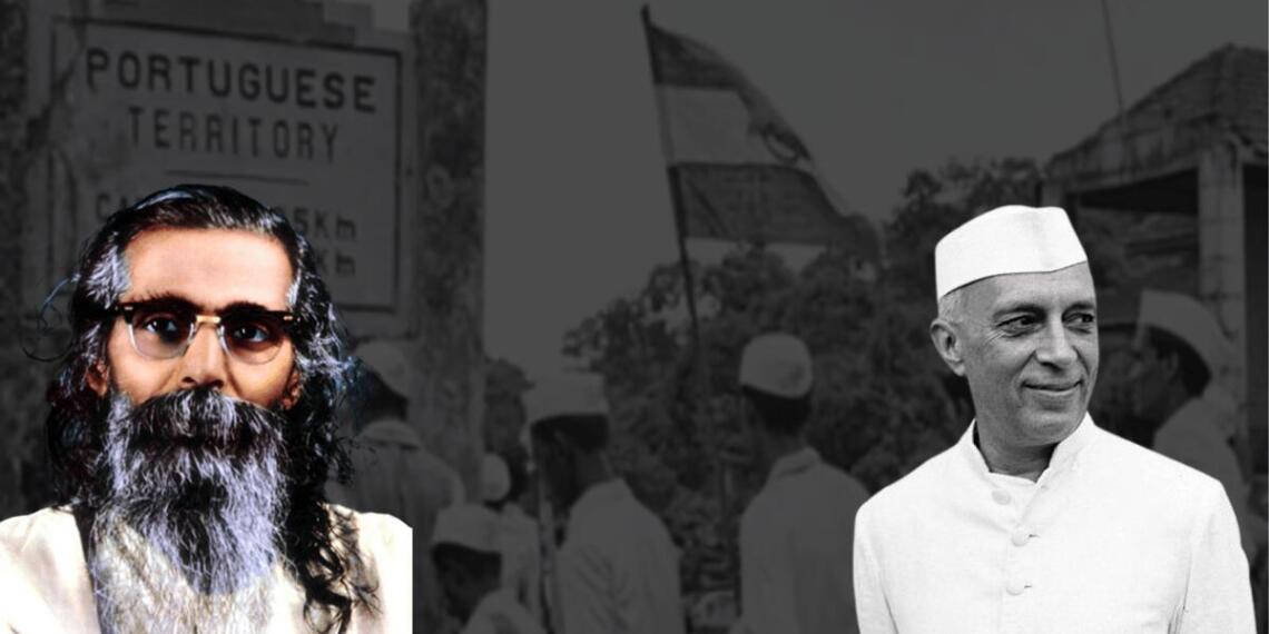 संघ के दूसरे प्रमुख गोलवालकर और जवाहरलाल नेहरू