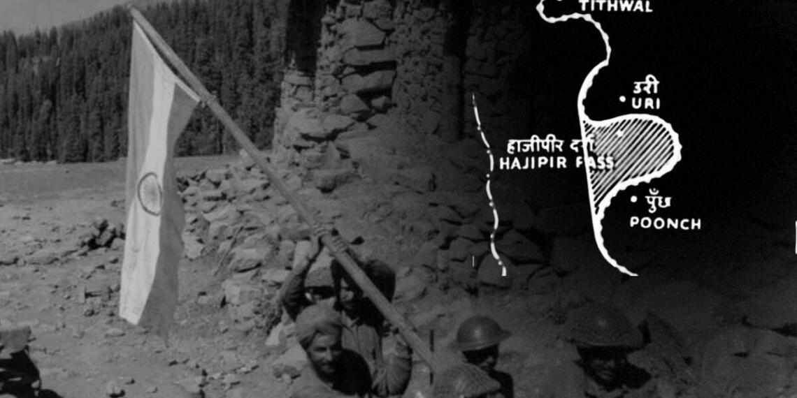 28 अगस्त के भारतीय सैनिकों ने रणनीतिक हाजी पीर दर्रे पर कब्जा कर लिया था (सोर्स: www.adityaaryaarchive.com)