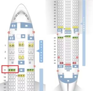 11A Seat Map