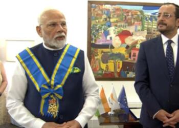 पीएम मोदी को मिला साइप्रस का सर्वोच्च सम्मान