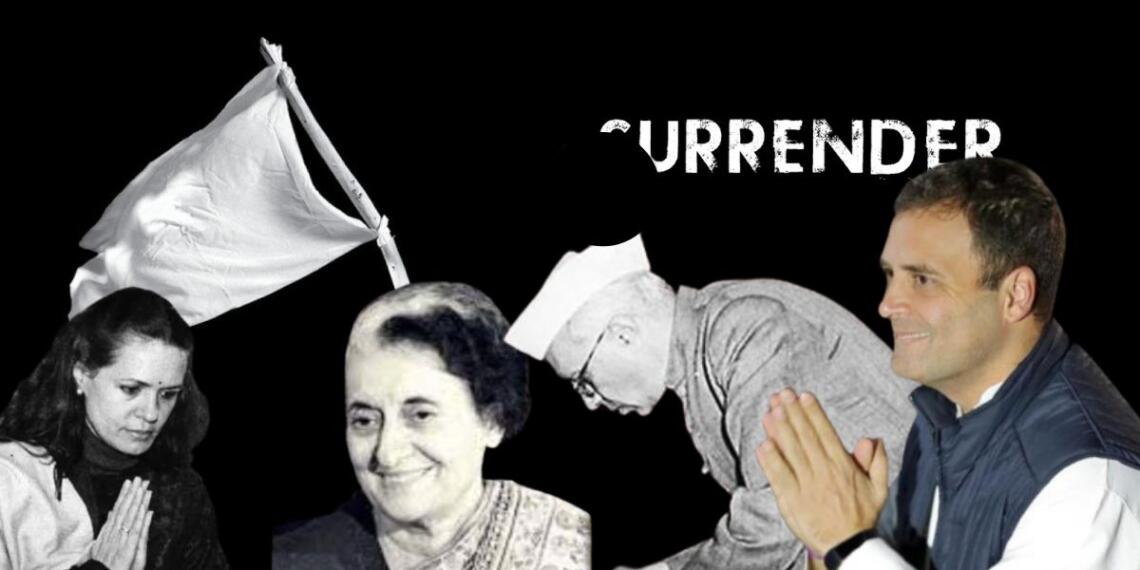कांग्रेस सरेंडर का इतिहास