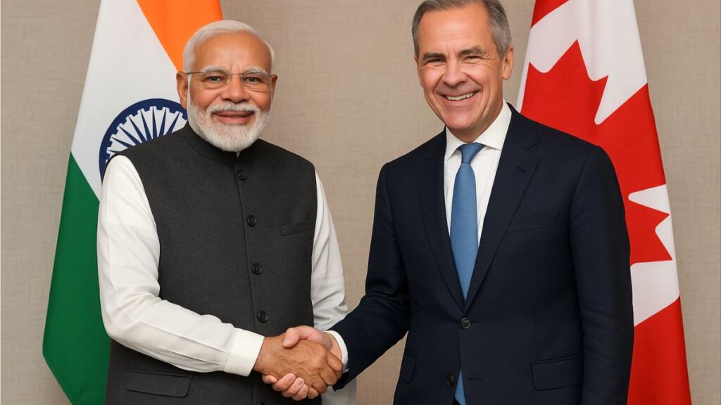 पीएम मोदी और पीएम कार्नी (AI द्वारा बनाई गयी तस्वीर)