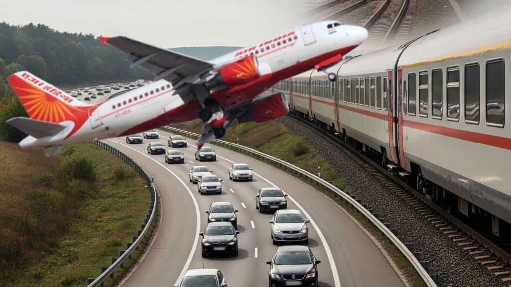 ahmedabad plane crash comparison with road and train accident