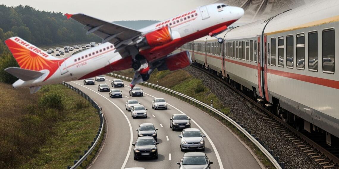 ahmedabad plane crash comparison with road and train accident