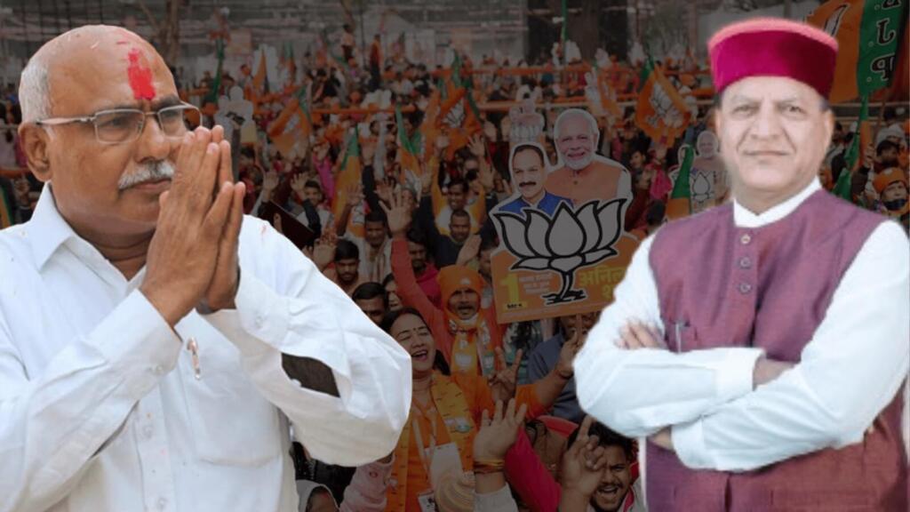 हेमंत खंडेलवाल (बाएं) और राजीव बिंदल (दाएं)