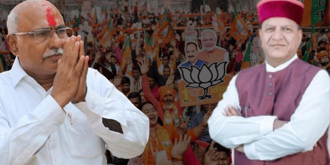 हेमंत खंडेलवाल (बाएं) और राजीव बिंदल (दाएं)