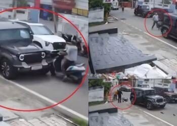 जम्मू में थार ने स्कूटर सवार को जानबूझकर दो बार मारी टक्कर, फिर रिवर्स मारकर कुचला स्कूटी सवार: घटना सीसीटीवी में कैद